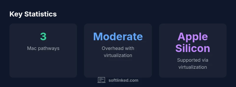 Infographic showing Drake on Mac compatibility options and performance