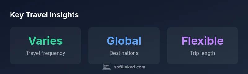 Infographic showing travel patterns of Google software engineers